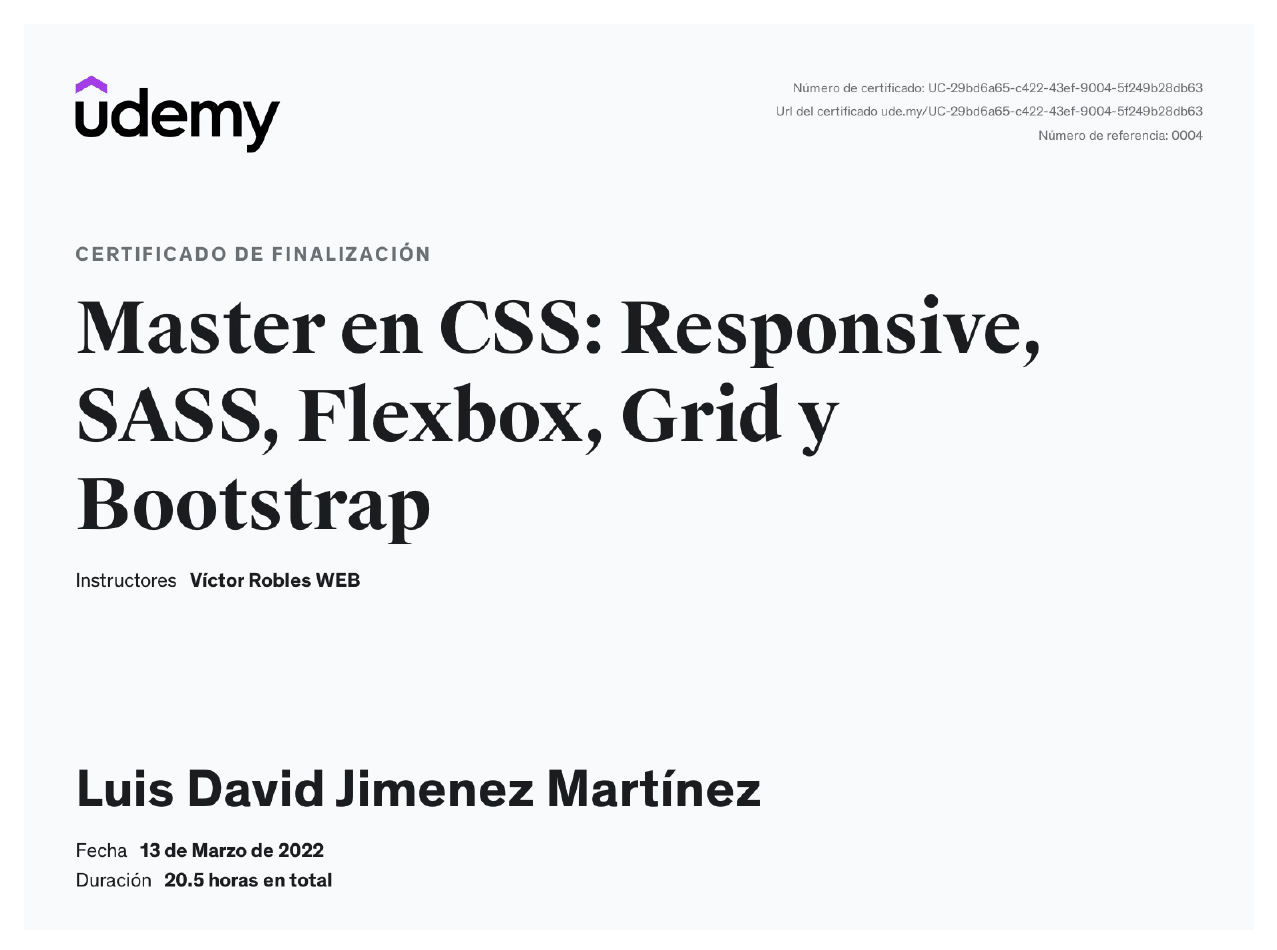 Master CSS Certification